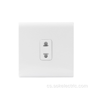 Bezpečný vnitřní 1Gang 2Pin Socket Outlet CB certifikace